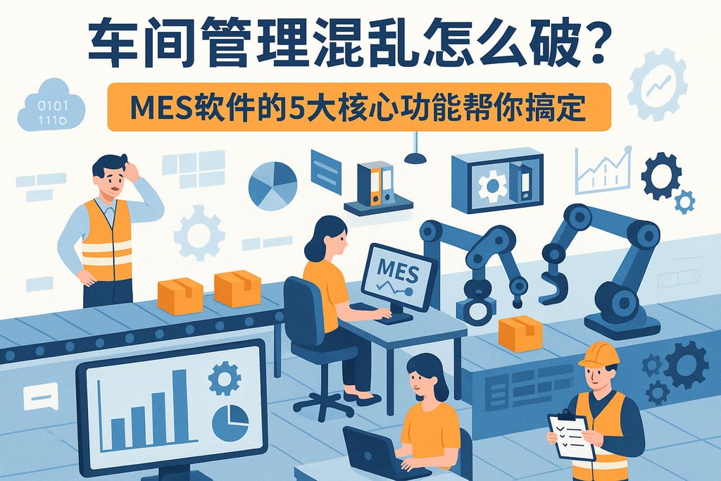 车间管理混乱怎么破？MES软件的5大核心功能帮你搞定  